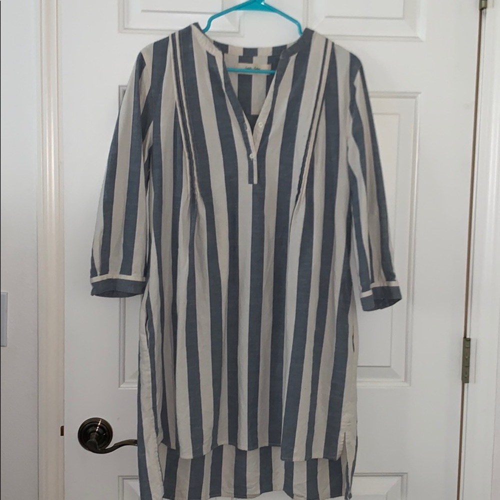 Blue Striped Dress